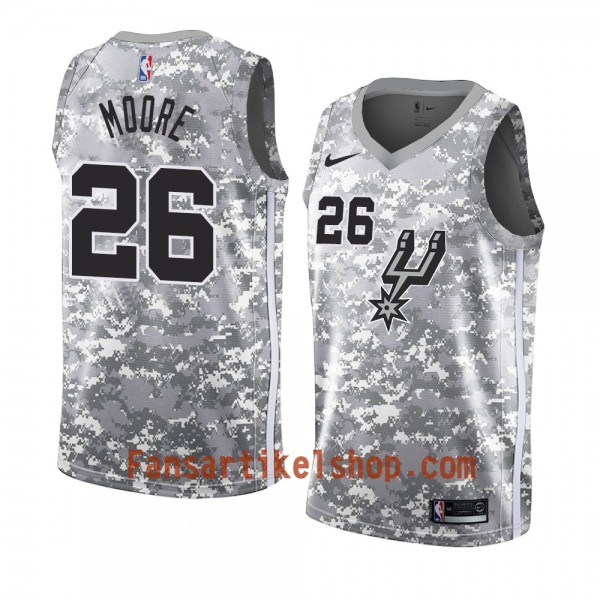 San Antonio Spurs Trikot Ben Moore 26 2018-19 Nike Grau Swingman - Herren San Antonio Spurs Trikot Ben Moore 26 2018-19 Nike Grau Swingman - Herren